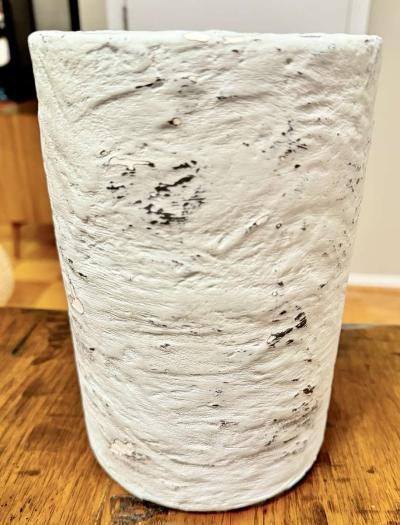 Cylindrical Textured Decorative Vase - Thumbnail 2