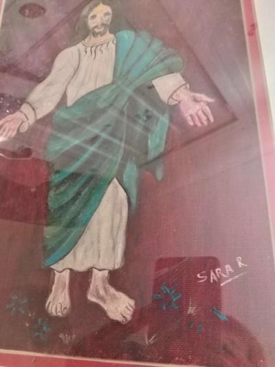 Jesus pic painted and drawer by Sara Robison year 1990 - Thumbnail 5