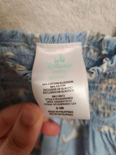 0 to 3 Months Baby Girls Disney Blue Outfit - Thumbnail 3