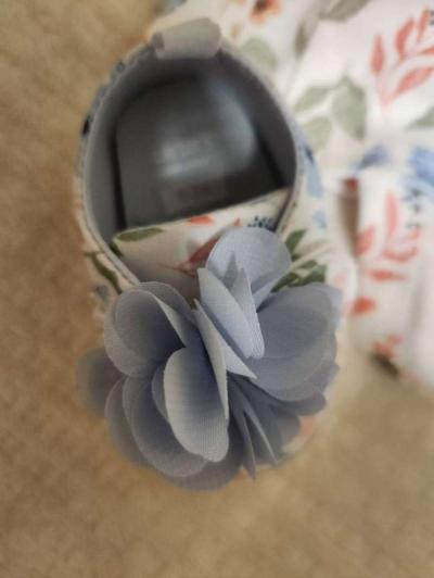 0 Months Baby Girls Carters Pink and White Outfit - Thumbnail 3