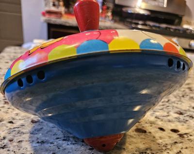 Vintage 1975 Disney Mickey Mouse Tin Litho Spinning top - Thumbnail 3