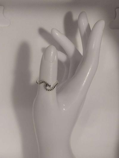 Curled Silver Ring - Thumbnail 2