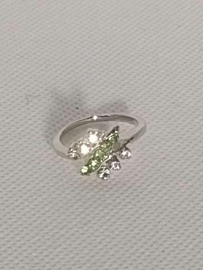 Green Dragonfly Silvery Ring - Thumbnail 4