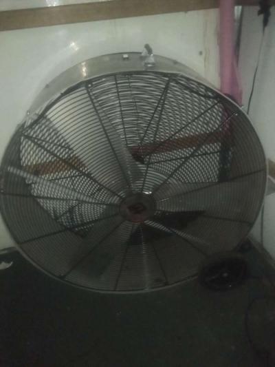48inch fan and a microwave