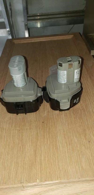 2 new rechargeable Makita batteries 26 AH 12 VOLTNi Mh  2500