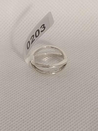 Silver Criss Cross Ring - Thumbnail 5