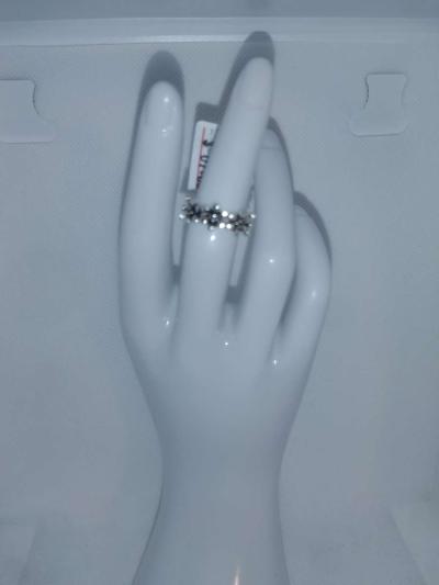 Flower Crown Style Silver Ring - Thumbnail 2