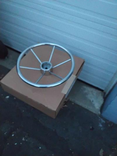 Nice Stainless Steel Steering Wheel 16 inch 6 Spoke Wheel - Thumbnail 5