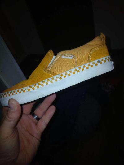 vans brown slip on for little boys size 4 - Thumbnail 4