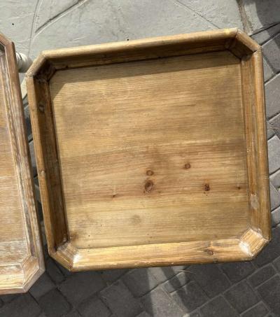 Wooden Coffee and Side Table Set - Thumbnail 4