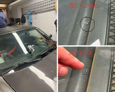 Rock chips repair and windshield replacement - Thumbnail 2