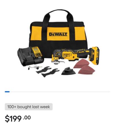 Dewalt mult tool 20 volt brand new with batteries and charge - Thumbnail 4