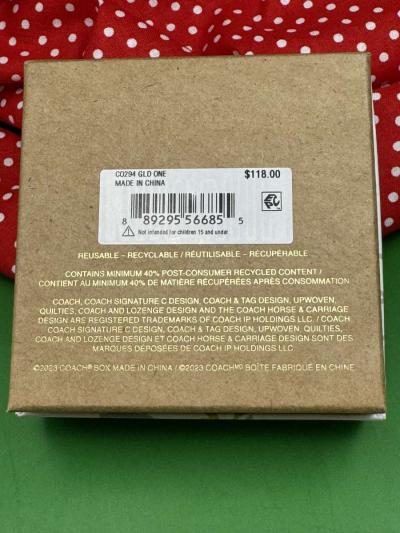 AHSHWomens Coach C Signature Cherry Heart Gift Set 3 Pairs S - Thumbnail 6