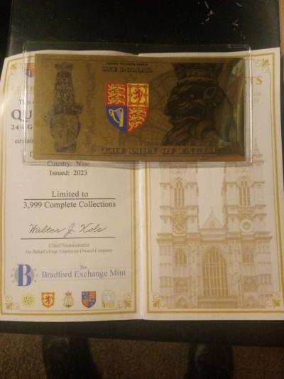 QUEENS BEAST 24K LEGAL TENDER WITH AUTHENTICITY - Thumbnail 2