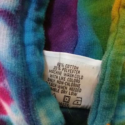 Colortone dyed rainbow hoodie - Thumbnail 4