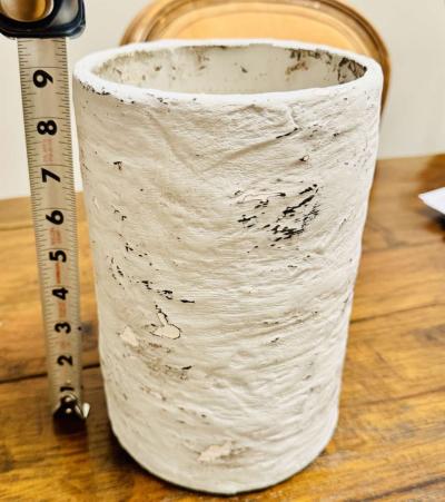 Cylindrical Textured Decorative Vase - Thumbnail 3