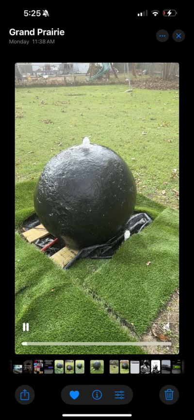 indoor and outdoor water features wall falls Spheres any siz - Thumbnail 2