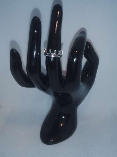 Silver Crown Ring - Thumbnail 3
