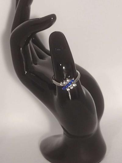 Blue Dragonfly Silvery Ring - Thumbnail 3