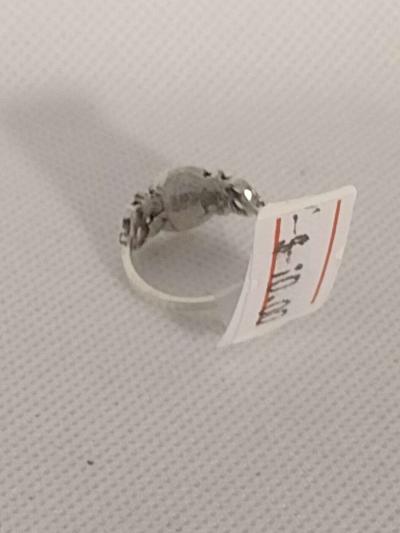 Blue Mirror Style Silver Ring - Thumbnail 5