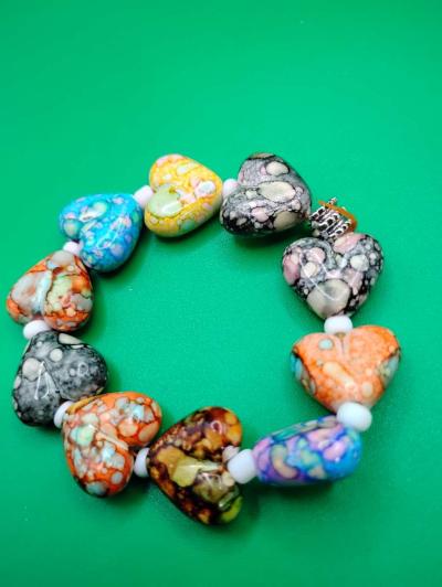 Boho Chic Stretchy Beaded Bracelets - Thumbnail 4