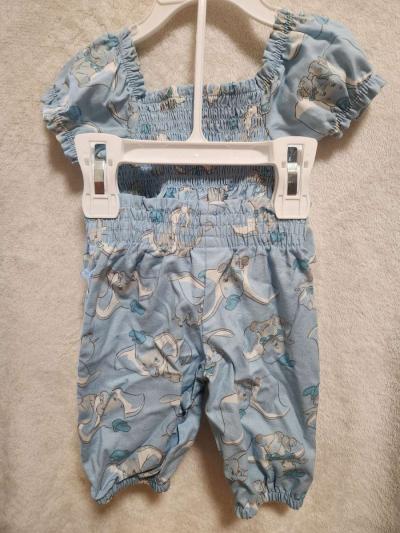 0 to 3 Months Baby Girls Disney Blue Outfit - Thumbnail 2