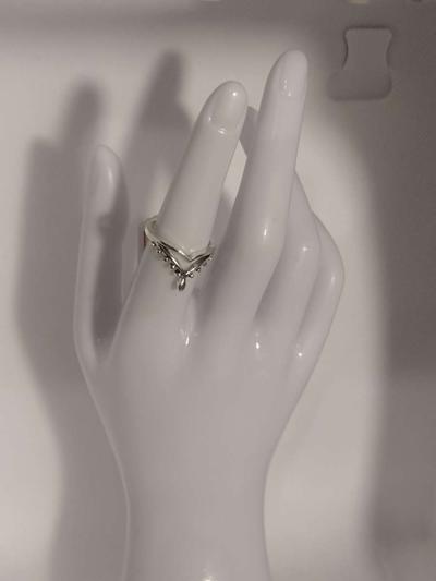 Veil Style Silver Ring - Thumbnail 2