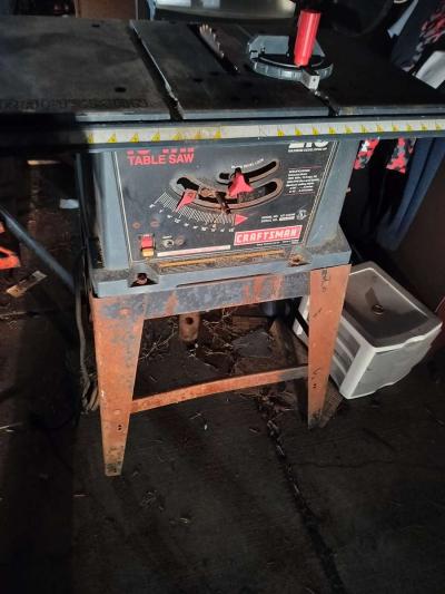 saw tool box vac pipe bender and metal detectors