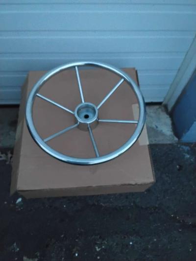 Nice Stainless Steel Steering Wheel 16 inch 6 Spoke Wheel - Thumbnail 4