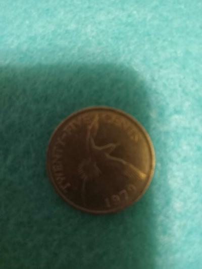vintage 25cent peice 1979Bermuda Elizibeth II - Thumbnail 2