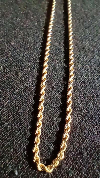 18k Gold Rope chain - Thumbnail 2