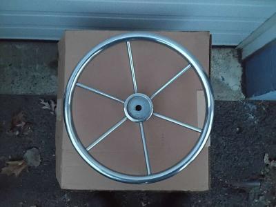 Nice Stainless Steel Steering Wheel 16 inch 6 Spoke Wheel