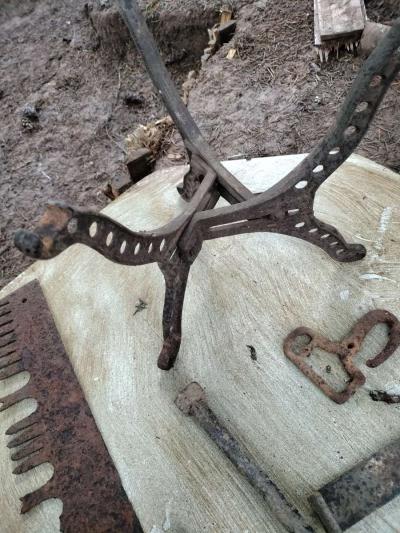 old hot water heater stand - Thumbnail 2