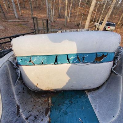 Oversized Pontoon Seat With Double Pedestal Base - Thumbnail 4