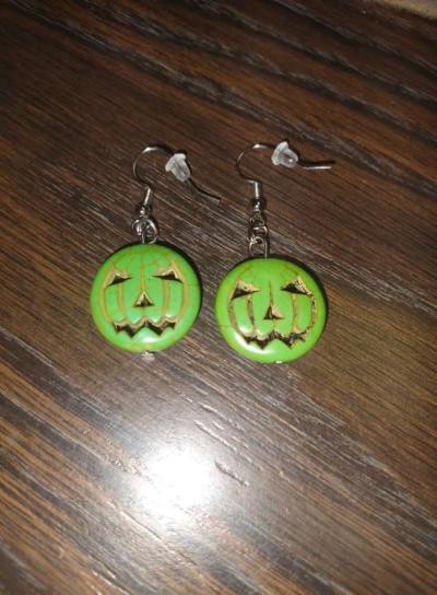 pumpkin earrings set - Thumbnail 2