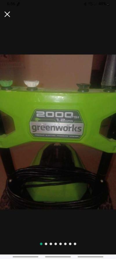 Greenworks 2000psi electric pressure washer