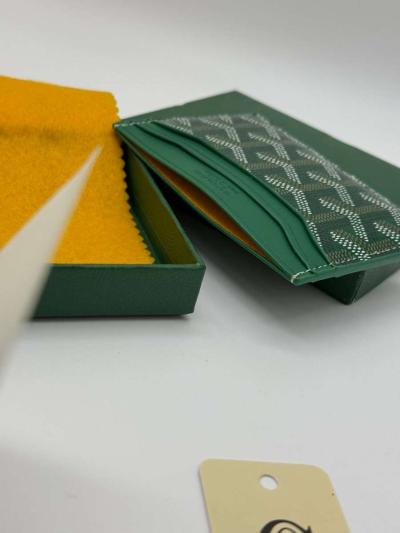 Green Goyard Card Holder - Thumbnail 3