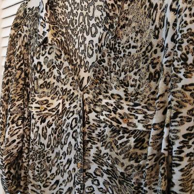 Emily Daniels Leopard Print Blouse Size 1X - Thumbnail 3