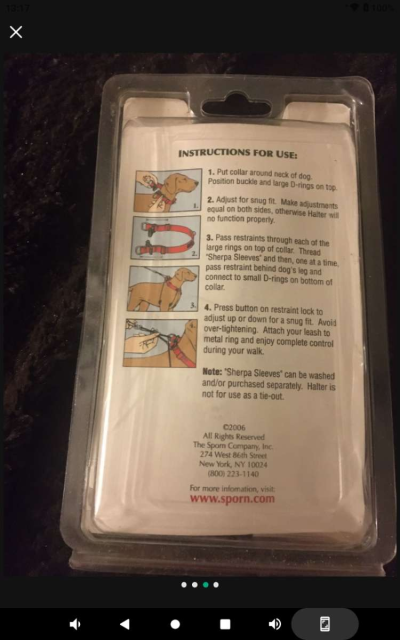 dog harness healing training one brand new size medium - Thumbnail 2