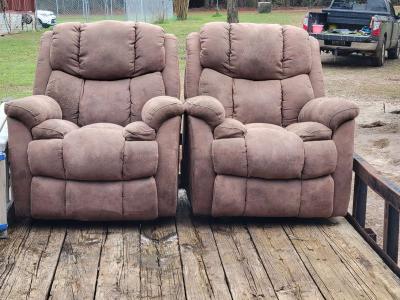 Oversized Real Leather Recliners