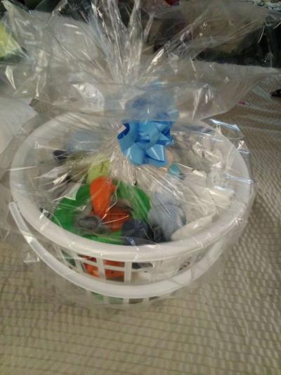 BRAND NEW LAUNDRY BASKET BABY SHOWER GIFT FOR BOY - Thumbnail 3