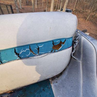 Oversized Pontoon Seat With Double Pedestal Base - Thumbnail 3