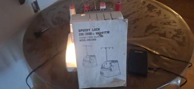 Excellent White Speedylock Serger Sewing Machine Model 299D - Thumbnail 2