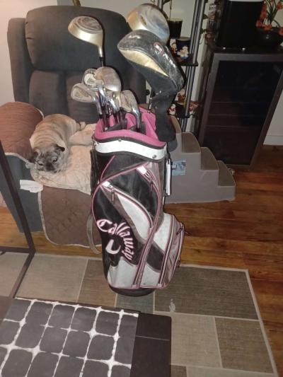 Golf club set with Callaway bag
