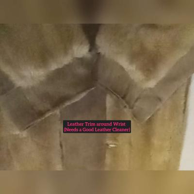 Womens Tissavel France Tan Faux Fur Coat Made in England - Thumbnail 5