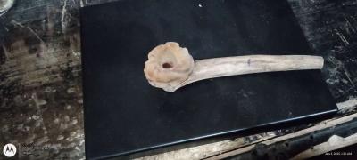 handcrafted deer antler pipe - Thumbnail 3