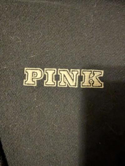 RARE Victoria Secrets Black And White Hoodie - Thumbnail 2