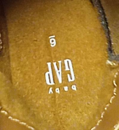 Baby GAP Size 6 Color Cognac Bow Booties NWOT - Thumbnail 6