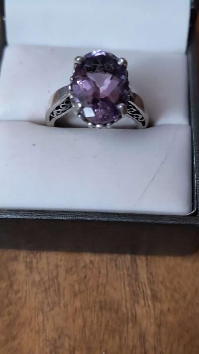 Kabana Sterling Amethyst Ring - Thumbnail 2