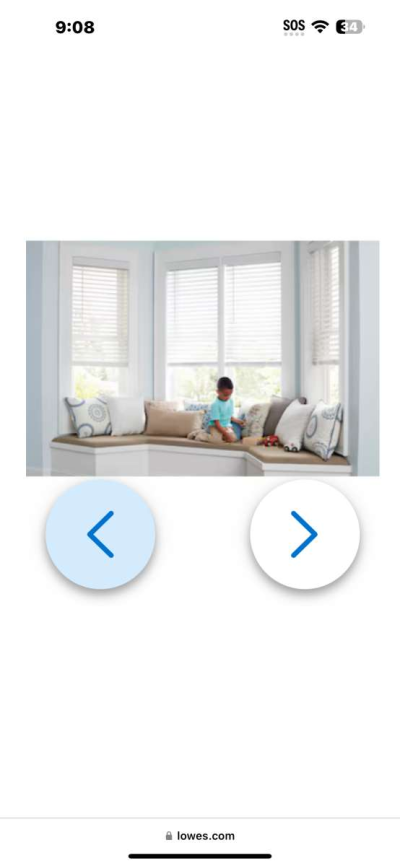 Allen Roth 2 in room darkening faux wood white 34 64 blinds - Thumbnail 5